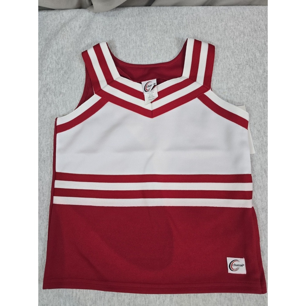 Chasse classic sweet heart shell top size Youth M Red And White